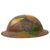 Original U.S. WWI M1917 Doughboy Helmet Shell with Panel Camouflage Paint & Liner Remnants Original Items
