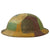 Original U.S. WWI British Made M1917 Doughboy Helmet Shell with Panel Camouflage Paint Original Items