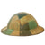Original U.S. WWI British Made M1917 Doughboy Helmet Shell with Panel Camouflage Paint Original Items