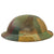 Original U.S. WWI British Made M1917 Doughboy Helmet Shell with Panel Camouflage Paint Original Items