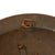 Original U.S. WWI British Made M1917 Doughboy Helmet Shell with Panel Camouflage Paint Original Items