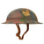 Original U.S. WWI Complete M1917 28th Infantry Division Doughboy Helmet Shell With Textured “Splotch” Camouflage Paint - Keystone Division Original Items