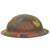Original U.S. WWI Complete M1917 28th Infantry Division Doughboy Helmet Shell With Textured “Splotch” Camouflage Paint - Keystone Division Original Items