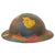 Original U.S. WWI Complete M1917 28th Infantry Division Doughboy Helmet Shell With Textured “Splotch” Camouflage Paint - Keystone Division Original Items