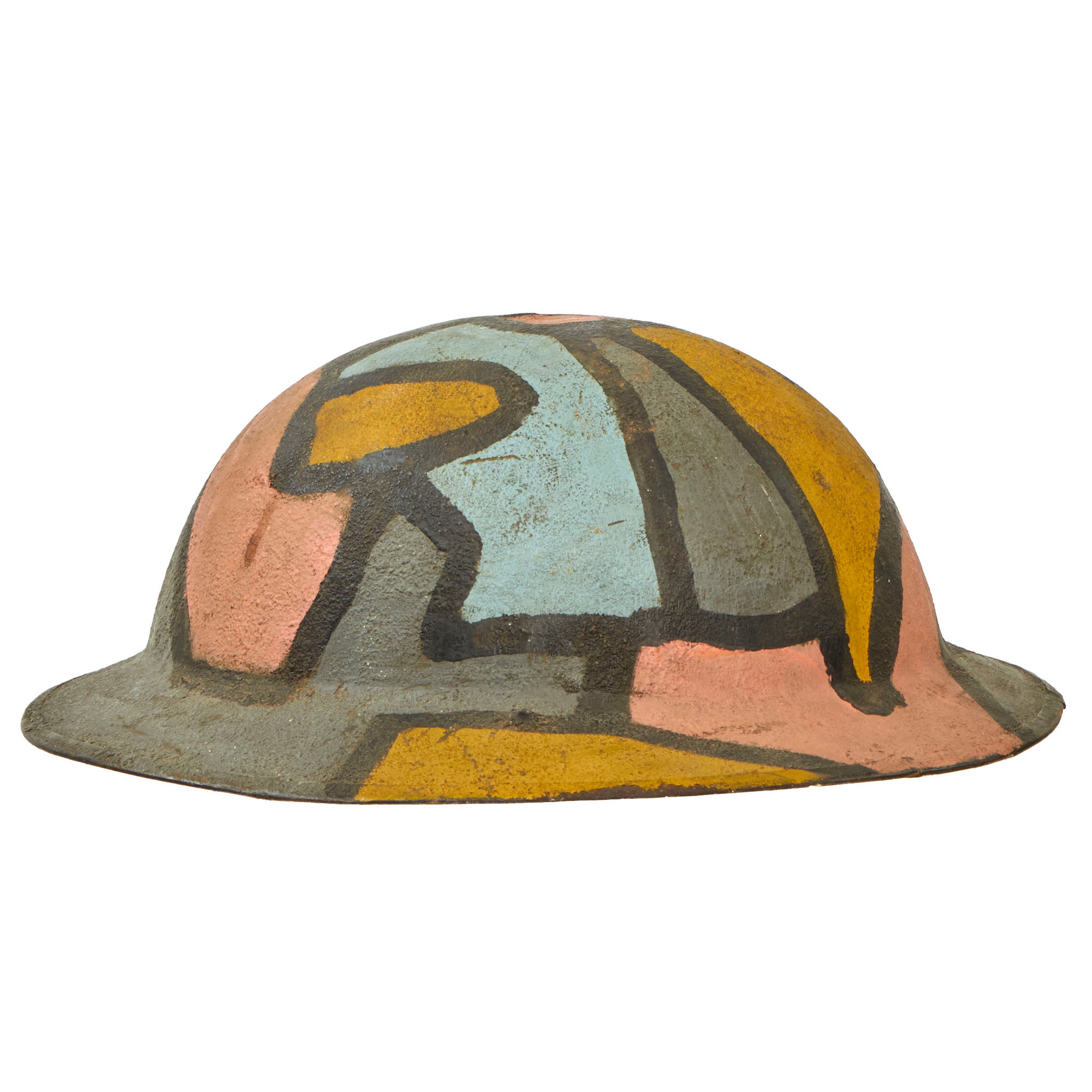 Original U.S. WWI M1917 Doughboy Helmet with Original Camouflage 