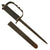 Original U.S. WWII First Pattern OSS Drop Knife with Scabbard made from Springfield Trapdoor Bayonet Original Items