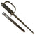 Original U.S. WWII First Pattern OSS Drop Knife with Scabbard made from Springfield Trapdoor Bayonet Original Items