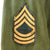 Original U.S. Vietnam War Special Forces Airborne OG-107 Utility Shirt to Master Sergeant with Senior Parachutist Badge Original Items