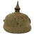 Original Imperial German WWI M1915 Prussian Ersatz Stahlblech Steel Pickelhaube by Gebrüder Bing, Nürnberg with National Cockade Marked to VII Armee-Korps Repair Depot Original Items