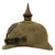 Original Imperial German WWI M1915 Prussian Ersatz Stahlblech Steel Pickelhaube by Gebrüder Bing, Nürnberg with National Cockade Marked to VII Armee-Korps Repair Depot Original Items