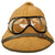 Original German WWII Service Worn First Model DAK Afrikakorps Sun Helmet with Eye Shields - size 57 Original Items