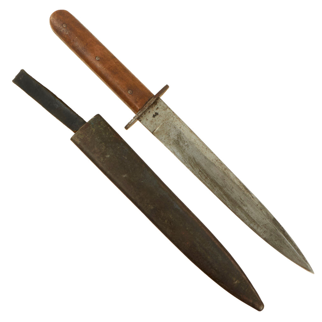 Original WWI Austro-Hungarian Fighting Knife with Steel Scabbard & Belt Loop Original Items