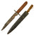 Original WWI Austro-Hungarian Fighting Knife with Modified “Bowie” Blade by Wlaszlovits Stoćsz & Steel Scabbard with Canvas Ersatz Belt Loop Original Items