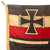 Original Imperial German WWI Kaiserliche Marine Reichskriegsflagge War Ensign Battle Flag with Metal Attachment Hooks - 37 x 64” Original Items