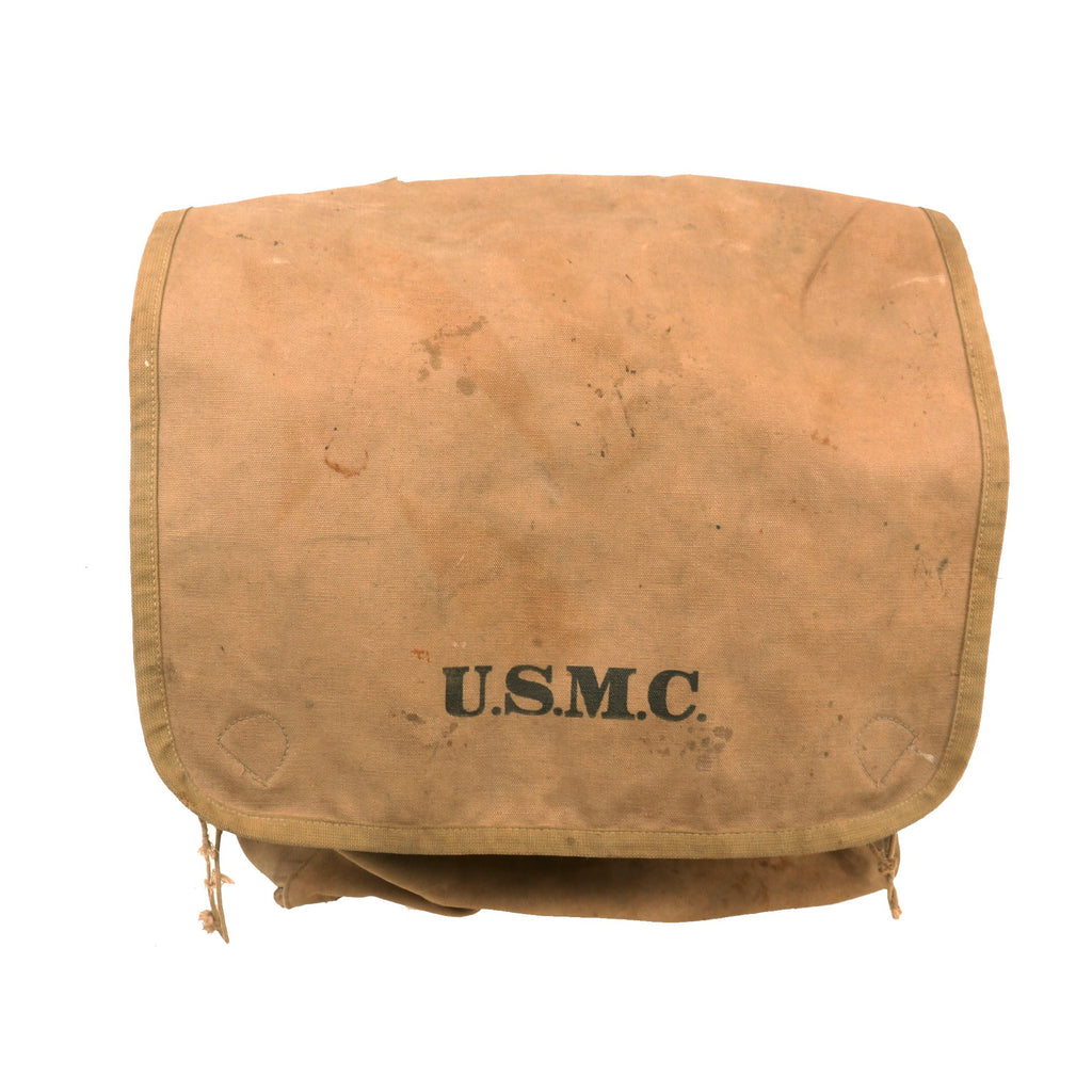 Original U.S. Pre-WWI USMC M1878 Blanket Bag by Philadelphia Depot - 1912 Dated Original Items