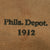 Original U.S. Pre-WWI USMC M1878 Blanket Bag by Philadelphia Depot - 1912 Dated Original Items