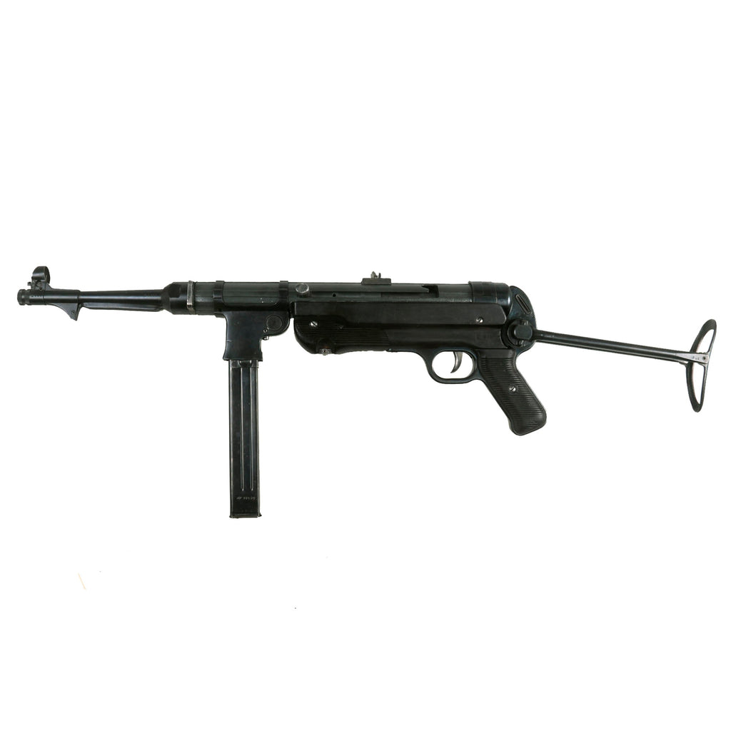 Original German WWII 1942 Dated MP 40 Display Gun by Steyr with Live Barrel & Magazine - Maschinenpistole 40 Original Items