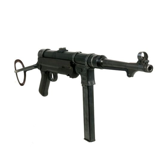 Original German WWII 1942 dated MP 40 Display Gun by Steyr with Live Barrel and Magazine - Maschinenpistole 40 Original Items