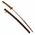 Original Japanese WWII Type 98 Shin-Gunto Katana Sword by NAGAMURA KIYONOBU with Leather Covered Aluminum Scabbard
