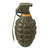 Original U.S. WWII Inert MkII Pineapple Grenade by OKK with Yellow Ring & M10A3 Fuze in Original Tube Original Items