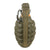 Original U.S. WWII Inert MkII Pineapple Grenade by OKK with Yellow Ring & M10A3 Fuze in Original Tube Original Items