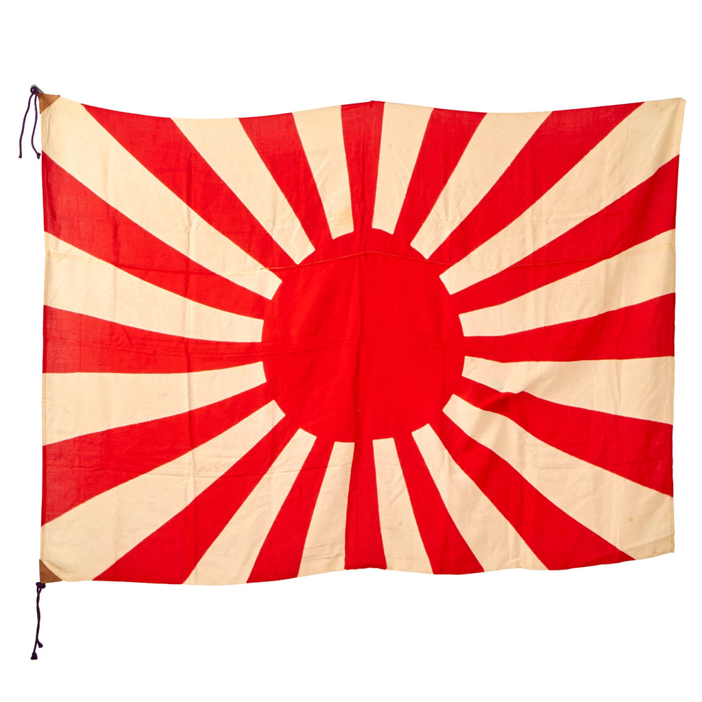 Original Imperial Japanese WWII Rising Sun Flag Captured by 11th Airborne 1st Sergeant Michael J. Kerley - 127th Parachute Infantry Regiment - 46 x 60” Original Items