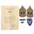 Original U.S. WWII 127th P.I.R. 11th Airborne Named Certificate & Insignia Grouping Original Items