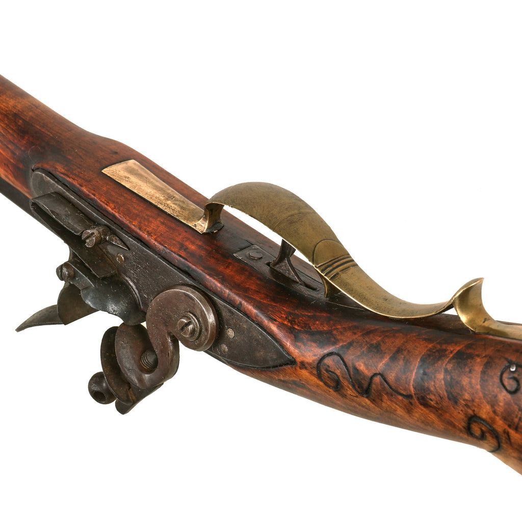Original U.S. Lancaster Style Pennsylvania Flintlock Rifle with Flame ...