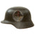 Original German WWII Battle Damaged M35 Single Decal Luftwaffe Helmet with 1940 Dated 56cm Liner - Stamped SE64 Original Items