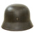 Original German WWII Battle Damaged M35 Single Decal Luftwaffe Helmet with 1940 Dated 56cm Liner - Stamped SE64 Original Items