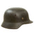 Original German WWII Battle Damaged M35 Single Decal Luftwaffe Helmet with 1940 Dated 56cm Liner - Stamped SE64 Original Items