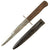 Original German WWII Luftwaffe Fallschirmjäger Fighting Knife with Boot Scabbard - Weimar Eagle 6 Marked Original Items