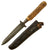 Original German WWI Stag Handle Knife Captured & Modified by U.S. Soldier During WWII with Scabbard by Anton Wingen Jr. Original Items
