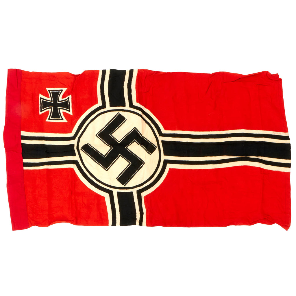 Original German WWII Small 50cm x 85cm National Battle Flag - Reichskriegsflagge Original Items