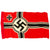 Original German WWII Small 50cm x 85cm National Battle Flag - Reichskriegsflagge Original Items