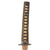 Original 17th Century Early Edo Period Japanese Handmade Katana Sword with Figured Wood Scabbard