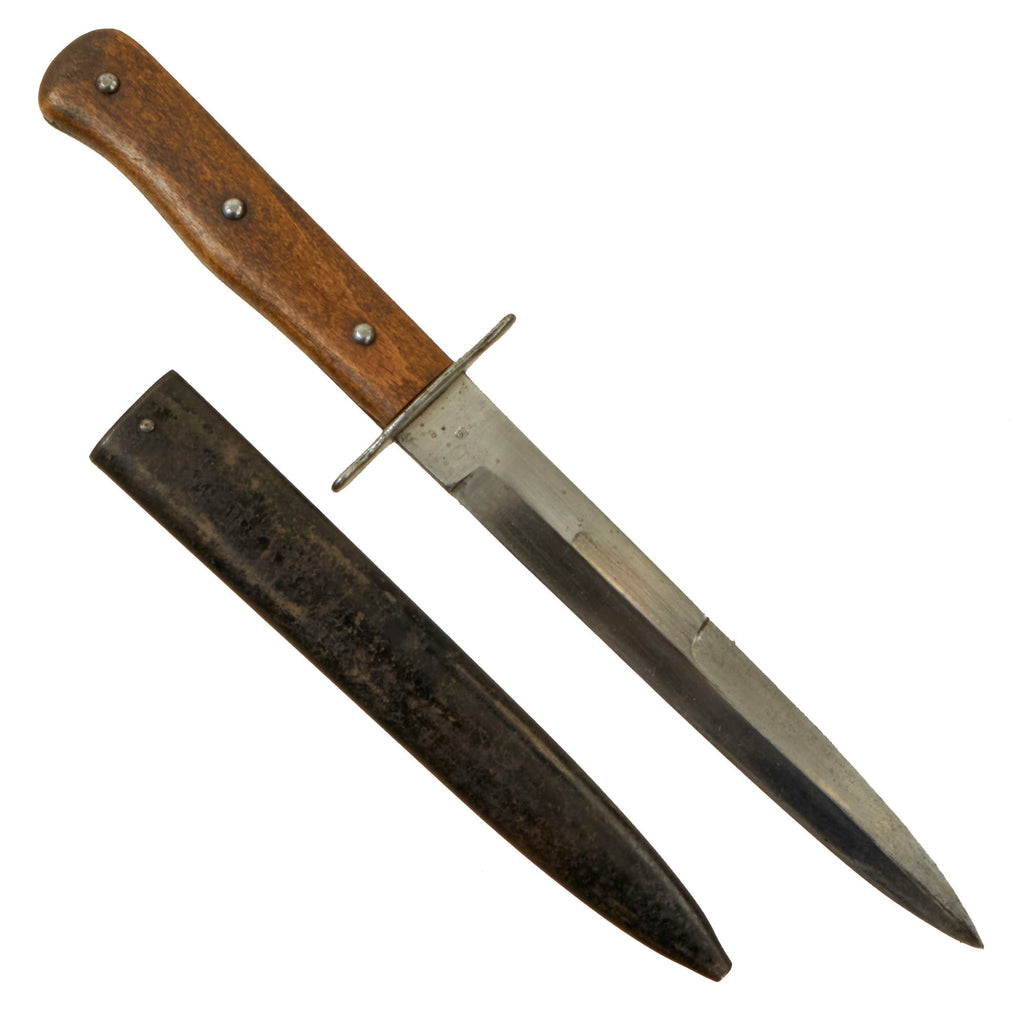 Original German WWII Luftwaffe Fallschirmjäger Fighting Knife - Weimar Eagle 5 Marked Original Items
