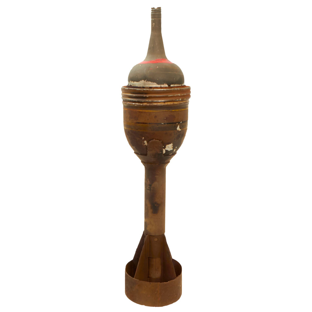 Original WWII British Inert PIAT Anti-Tank Bomb Launcher Round - Likely Dated May 1944 Original Items