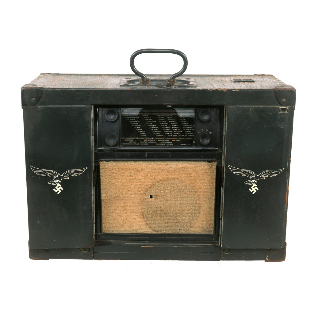 Original German WWII Luftwaffe Portable Model K32 GWB Barracks Radio by Siemens - Serial 4780 Original Items