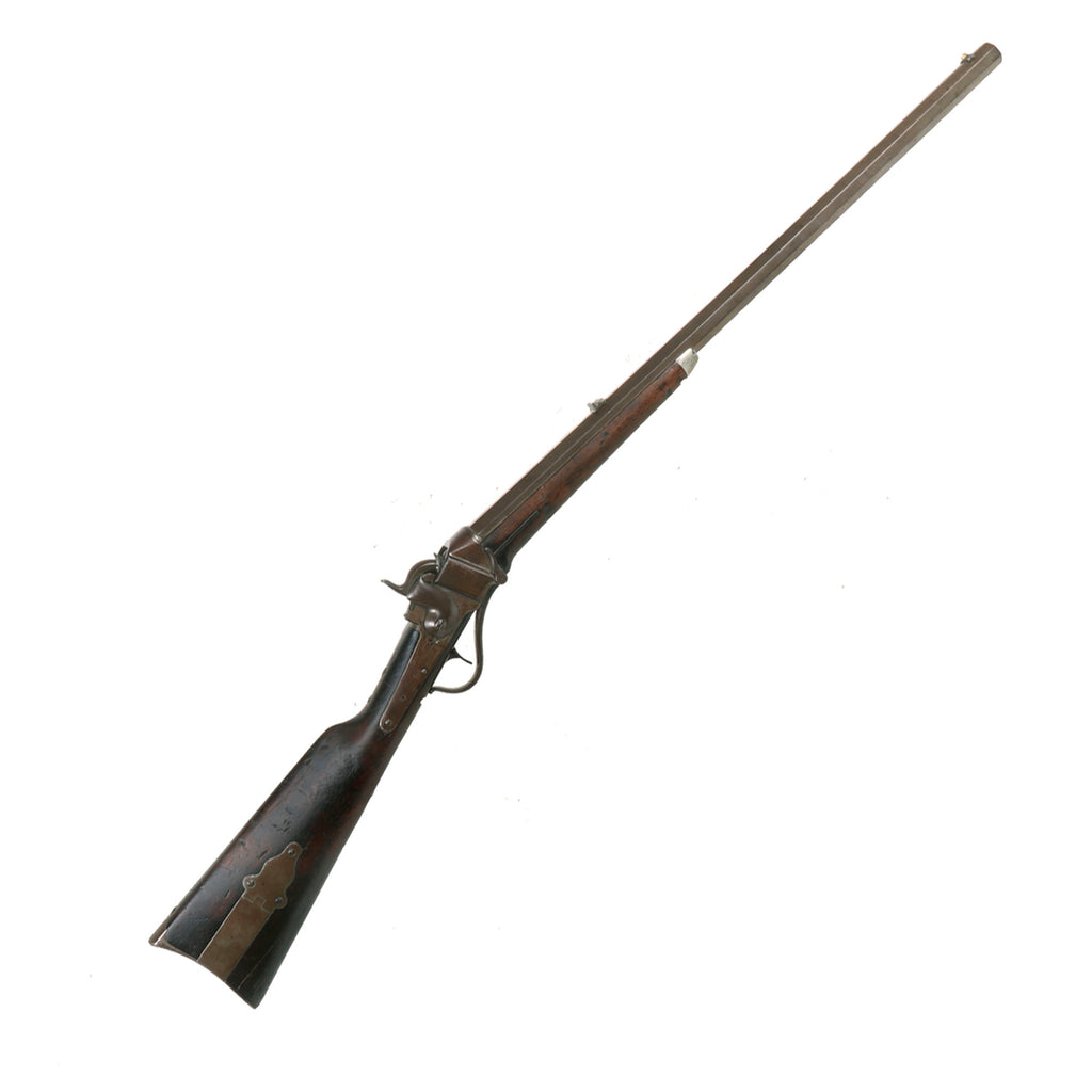 Original Rare U.S. Sharps Slant Breech Model 1852 Sporting Rifle with Heavy .40cal Octagon Barrel Serial 3190 - Only ≈600 Made Original Items
