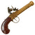Original European Continental Brass Framed Flintlock Boxlock Vest Pistol with Safety - circa 1800 Original Items