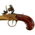 Original European Continental Brass Framed Flintlock Boxlock Vest Pistol with Safety - circa 1800 Original Items