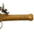 Original European Continental Brass Framed Flintlock Boxlock Vest Pistol with Safety - circa 1800 Original Items