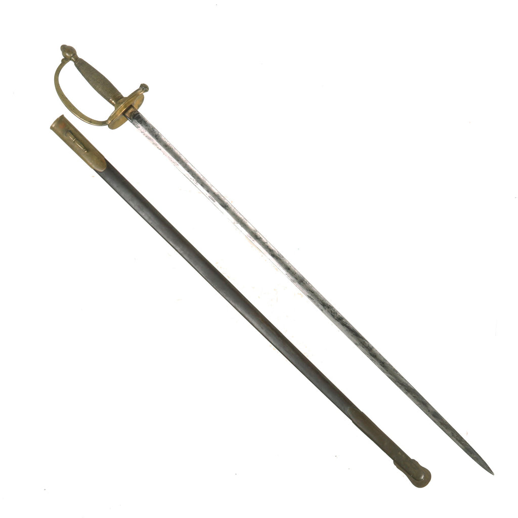 Original U.S. Civil War M-1840 Army NCO's Sword by Collins & Co. with Rare Emerson & Silver Metal Scabbard Original Items