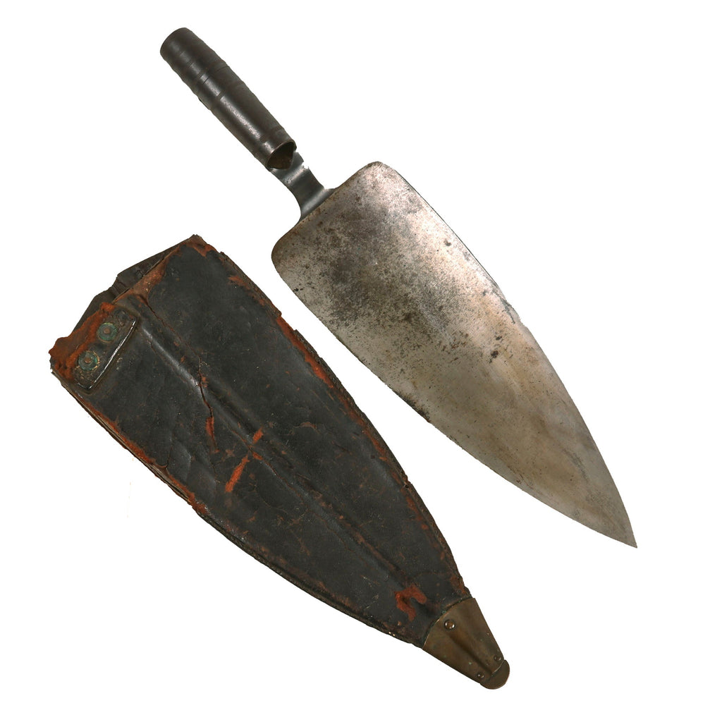 Original U.S. Springfield Trapdoor Model 1873 Trowel Bayonet with Handle and Partial Scabbard Original Items