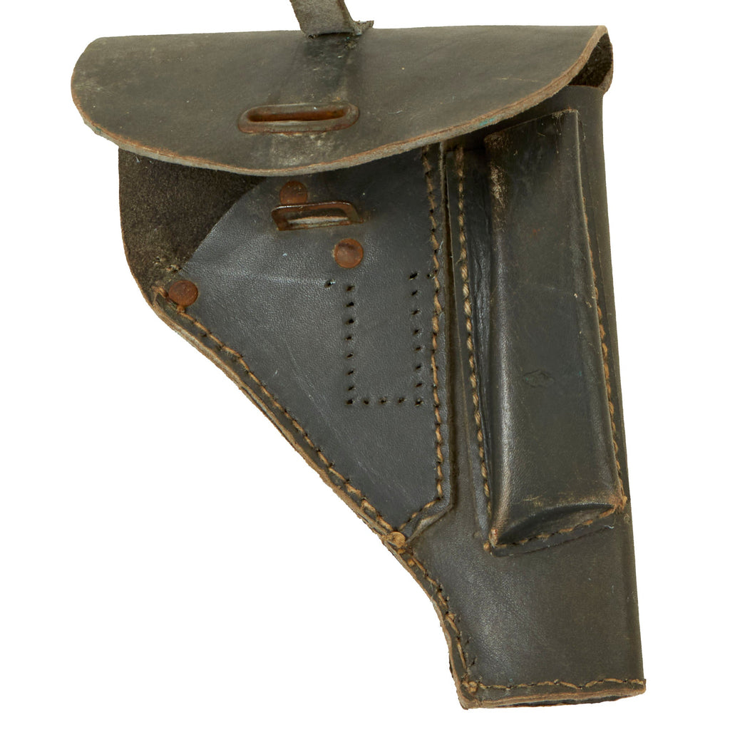 Original Italian WWII Beretta 34 Pistol Leather Holster Original Items