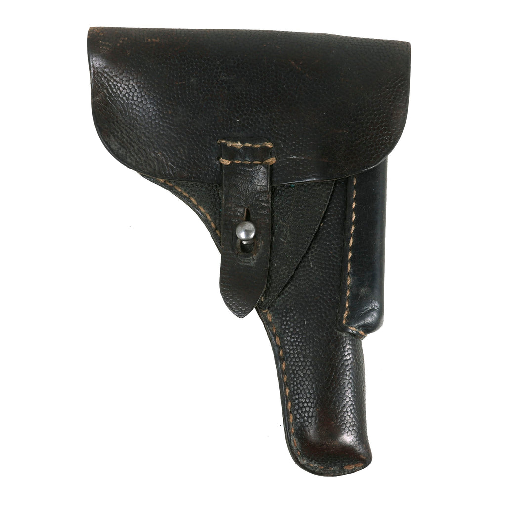 Original German WWII FN Model 1922 Black Pebble Grain Drop Holster Original Items