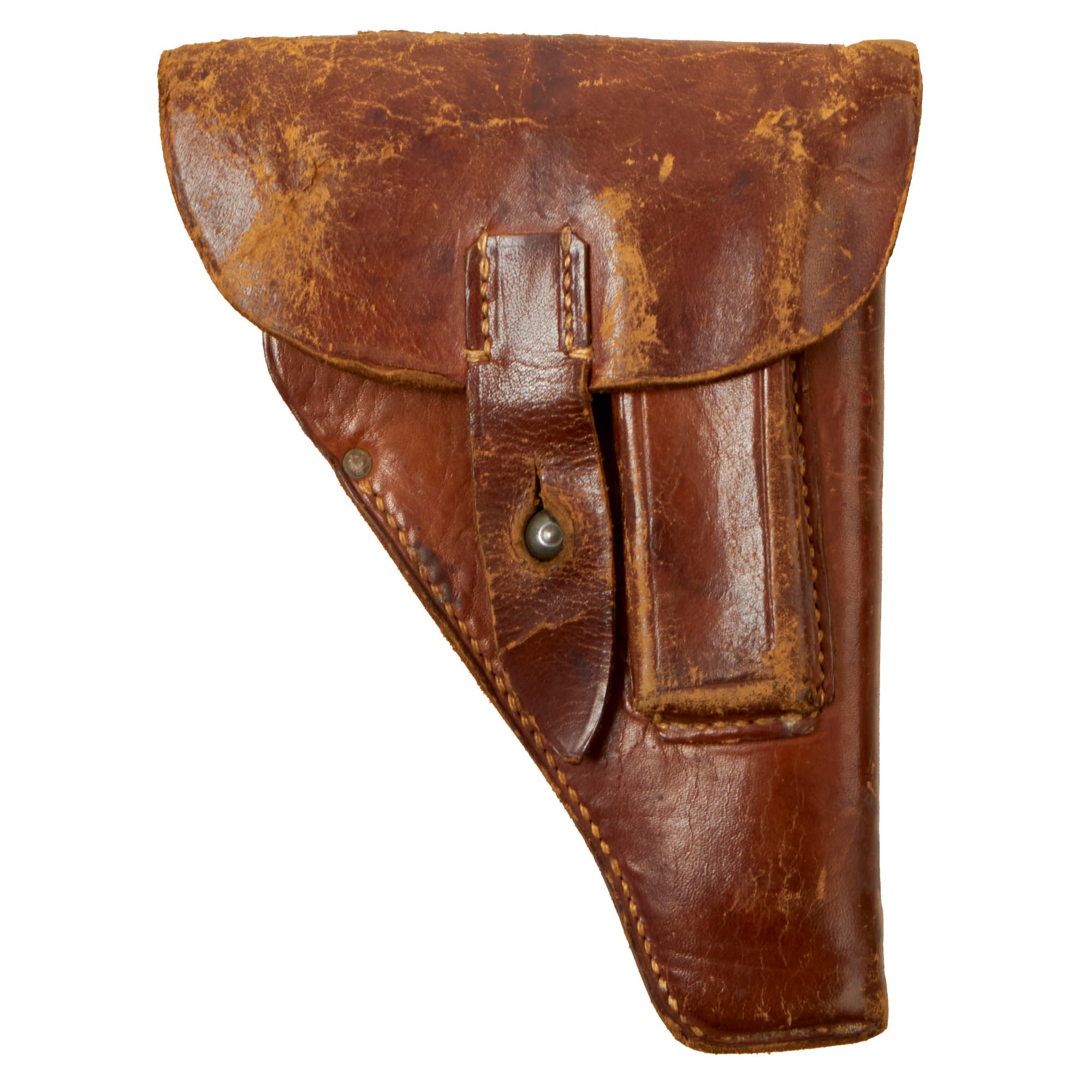 Original German WWII 1934 Mauser Brown Softshell Leather Holster