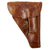 Original German WWII 1934 Mauser Brown Softshell Leather Holster Original Items