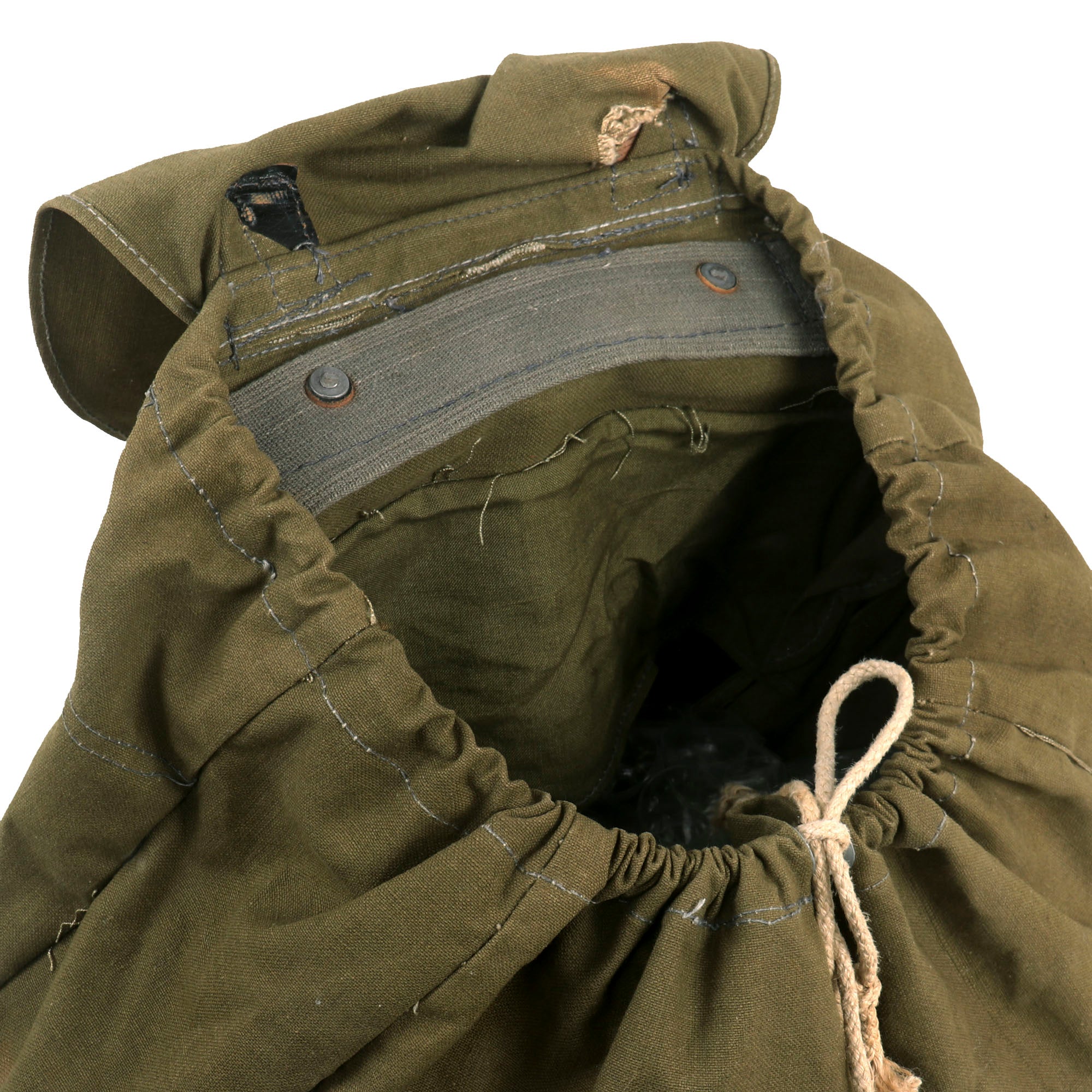 M41 Rucksack Original German WWII Tornister 34 Cowhide Backpack with Shoulder Straps ...